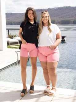 Judy Blue High Waist Tummy Control Garment Dyed Shorts | S-3X -Women Clothing Shop b0345f44236a7e223da985f98150af20