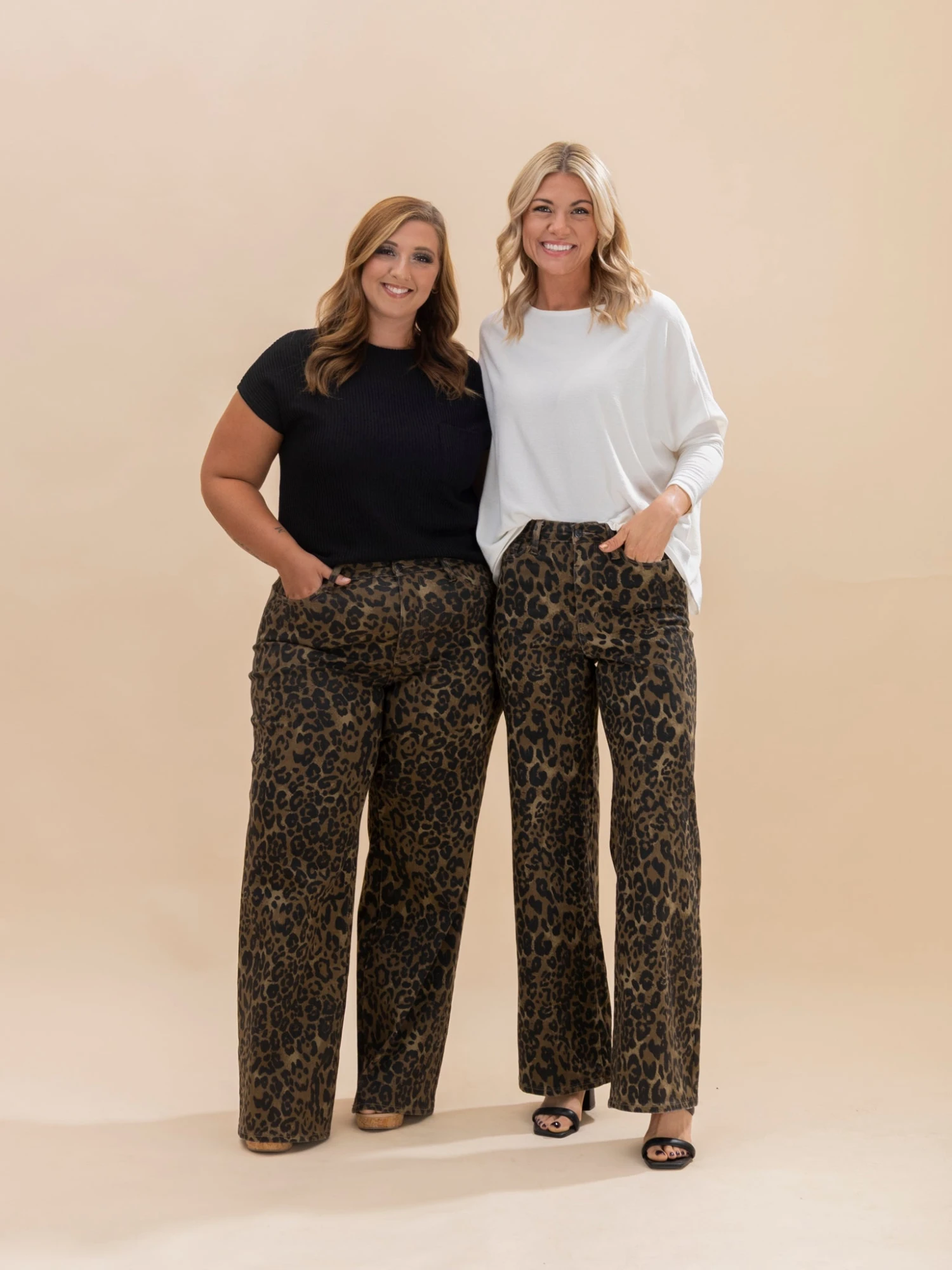 Judy Blue High Waist Retro Wide Leopard Print Pant | 0-24 3 Judy Blue High Waist Retro Wide Leopard Print Pant | 0-24 - Image 3