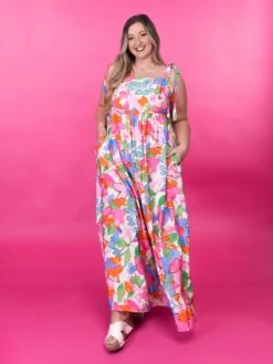 Floral Print Square Neck Sleeveless Maxi Dress W/ Slit | S-3X -Women Clothing Shop b13avmWSiVisNcR1sY1wBoVgKuSRIMYkA0hhEjbb