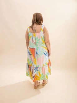 Tropical Printed Sleeveless Dress | S-3XL -Women Clothing Shop b1a24196500c17a5ca1604ed6e8b3914