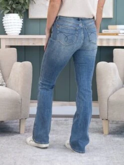 Judy Blue High Waist Tummy Control Back Pocket Embroidered Bootcut Jean | 0-24 Inseam Program -Women Clothing Shop b26ecf95d8b9017e72e1a48a1dfa4edf