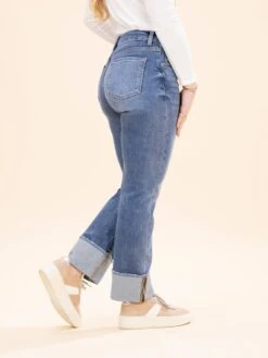 Risen High Rise Straight Cuffed Relaxed Jeans | 0 - 3X -Women Clothing Shop b33688b5e718b690ad7cce89fbe9a56b