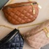Zenana Quilted Vegan Leather Crossbody Bum Bag |