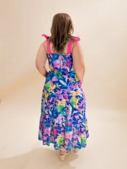 Smocked Tube Maxi Tiered Dress W/ Side Pockets & Contrast Shoulder Bow Ties | S-L -Women Clothing Shop b40e87b12728d4d2df59e33b723cadd2