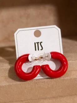 Puffy Open Hoop Earring -Women Clothing Shop b4288c7f0f3c6ace9a140a37412ee677