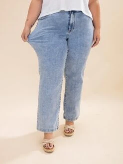 Judy Blue High Waist Stone Wash Straight Fit Jeans | 0-24W