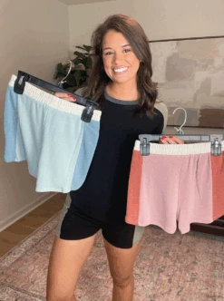 Light Terry Knit Color Black Shorts | S-L Set W/ Sku53265 -Women Clothing Shop b68edc33c097bab322013938577cf962