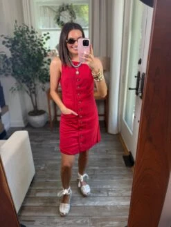 Button Down Sleeveless Linen Dress | S-L -Women Clothing Shop b6df4733463638041d1ed94210e7ab40