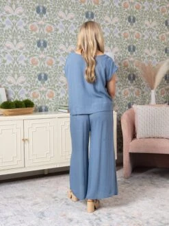 Woven Wide Leg Pull On Pants | S - L Set W/ Sku53166 -Women Clothing Shop b6f966bacaa19716531b64666b95ad80