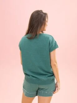 Lived In Curved Hem Drawstring Shorts By DD Design | S -3XL -Women Clothing Shop b70b9c74d64e85940aac8416af29bcf3