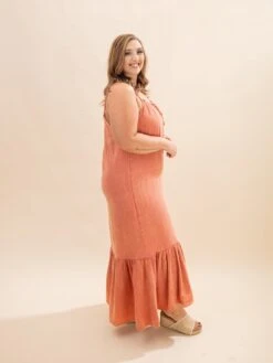 Ruffle Cotton Gauze Maxi Dress | S-L -Women Clothing Shop b78579094ba8b0c086bae36a9e50a399