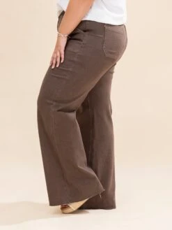 Judy Blue High Waist Retro Wide Yarn Dyed Front Patch Pockets | 0-24 -Women Clothing Shop b7c97f317b0feaa9ed9e79cf37a299c6