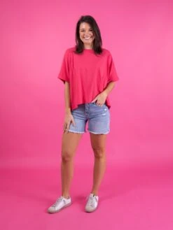 Diva Denim High Rise Expose Button Fray Hem Shorts | S-3XL -Women Clothing Shop b861014dd56423a2af73f74ac35ba709 1