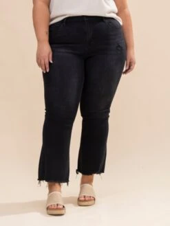 Mica Denim Nolana High Rise Crop Flare Jeans | 0-22