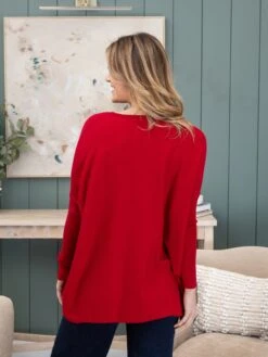 Two Pocket Viscose "Perfect Knit" Tunic Sweater By DD Design | S - 3XL -Women Clothing Shop b9951ce4e8a50cdd159af90aaf3ad55a