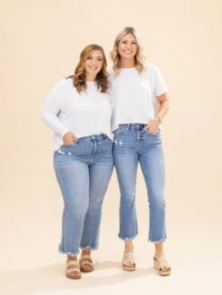 Mica Denim High Rise Crop Flare Jeans | 0-22 -Women Clothing Shop bb3a2ad1006b3f56a69cf1e077b357ab