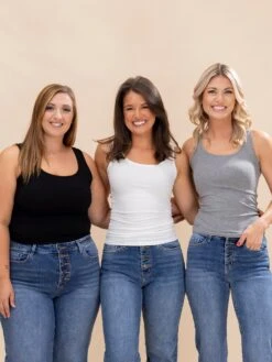 Dreamy Rib 24" (Length)Ribbed Tank By DD Design| S - 3XL -Women Clothing Shop bc0b550de147942a623bd8a356ce66ff