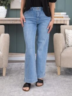 Mica Denim High Rise Wide Leg W/ Slant Pocket | 0-15 -Women Clothing Shop bdb5566a00417bed551c410993dc5766