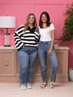 Judy Blue High Waist Straight Jean With Heavy Destruction | 0 - 24