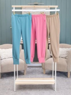 Solid Modal Scuba Casual Jogger Pants | S-3X Pair W/ Sku59835