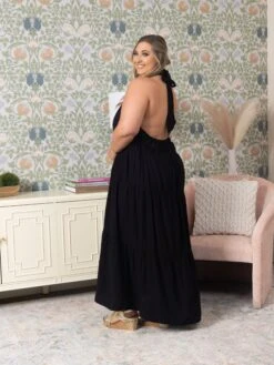 Tiered Halter Neck Maxi Dress | S-3X -Women Clothing Shop bf9ce3924cf25281fdb92f3ea1ca35fd