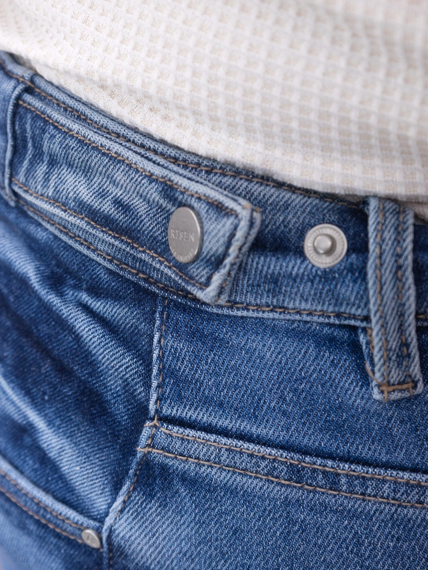 Risen Tummy Control High Rise Wide Adjustable Waist Band Jeans | 0-3X 9 Risen Tummy Control High Rise Wide Adjustable Waist Band Jeans | 0-3X - Image 9