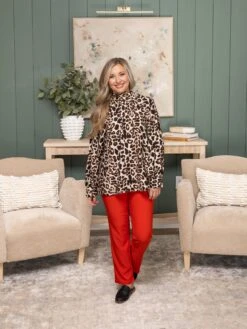 Stretchy Belted Straight Pants With Pockets | S - L -Women Clothing Shop c1268fc382ffb7a33225a49ea30bafe6