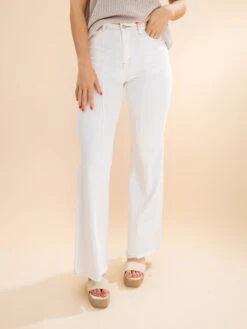 Wide Leg Palazzo Fit Jeans With Stretch | S - L -Women Clothing Shop c25737eef44098d29c5a6d4d27461902