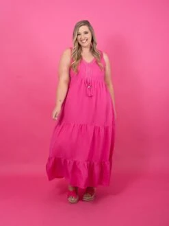 Braided Tassels V-Neck Sleeveless Tiered Maxi Dress | S - XL -Women Clothing Shop c3e3cf403ccdf0217a0aa58d5fa104d6