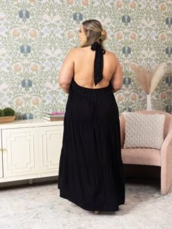 Tiered Halter Neck Maxi Dress | S-3X -Women Clothing Shop c43e65e5fef3f6063567cacdd5d5a544
