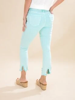 Saige Denim Tummy Control Mineral Color Kick Flare Jeans | 1-3XL -Women Clothing Shop c496cc402b346ca3a0e99bb4371dcca0