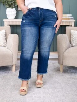 Zenana High Rise Straight Raw Hem Cropped Denim Pants | 0-18 -Women Clothing Shop c4a5ba566f305480f5b8541018cfd927