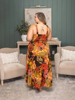 Floral Print Tiered Midi Dress | S - 3XL -Women Clothing Shop c578a9e535c8c3786fee22f9d4d4e7bd