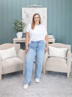 Mica Denim Mid Rise Loose Fit Straight Ankle Jean | 0-22 -Women Clothing Shop c58292f5ba261ef047d25fc36dc61291