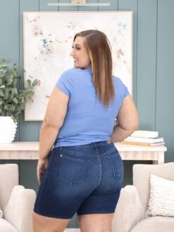 Judy Blue High Waist V Front Bermuda Short | S-3XL -Women Clothing Shop c6807620c53b18e78ad74176feb8ab78