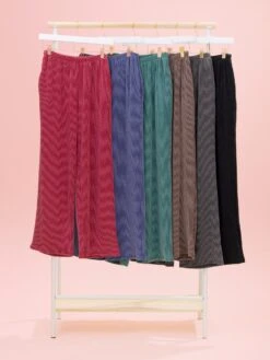 Raised Rib Full Length Pants By DD Design | S-3XL Pair W/ Sku64517 -Women Clothing Shop c6f2e30dbf5d7f758cabcd59befef3e6