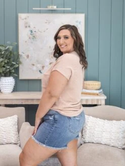 Judy Blue High Waist Vintage Wash Shorts With Fray Hem | S-3XL -Women Clothing Shop c8feb7669911e9477dce378856432588