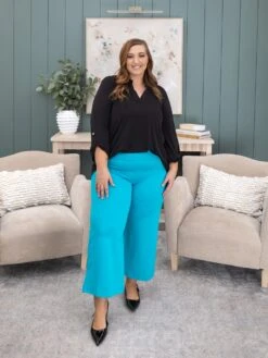 Dear Scarlett "Magic" Stretch Pull On Wide Leg Crop Pants | S-3X -Women Clothing Shop c9e48575b61f56c3ab4e123ae3e05ba1