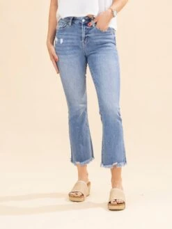 Mica Denim High Rise Crop Flare Jeans | 0-22 -Women Clothing Shop cb92e0984bd6a7f9c3b6f3c3989ed074