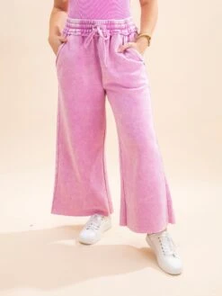 Zenana Acid Wash Fleece Palazzo Sweatpants W/ Pockets | S - 3X -Women Clothing Shop cba1ceb1aefdb5802a2fc19558edc4f2