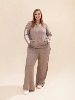 Raised RibCasual Pants With Elastic Waist | S-3XL Pair W/ Sku63513 -Women Clothing Shop cdcbde38b0a4fa4222cb8249197d512a