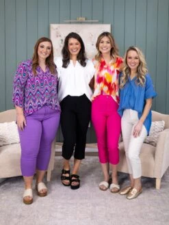 YMI Hyperstretch High Rise Crop Straight Leg Pants | S - 3X -Women Clothing Shop ce30aa8072fd7ad83460ec49effd19b0