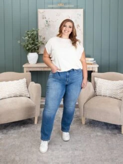 Judy Blue Vintage Wash Thermal Straight Jeans | 0 - 24 -Women Clothing Shop cebbc22c017fa9282f855b759a9adef8