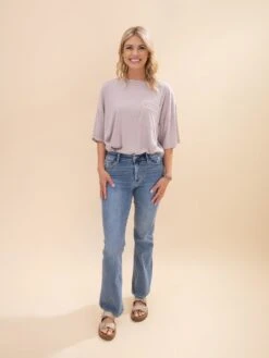 Judy Blue Mid Rise Vintage Wash Boot Cut With Destroy Hem | 0-24W -Women Clothing Shop cf8aaa974e9e9af0ad1d6455fab4ef6a