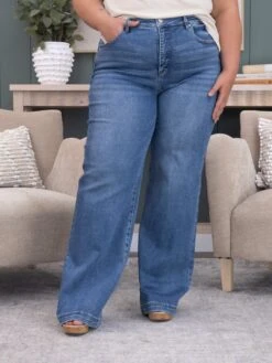 Risen Tummy Control High Rise Wide Adjustable Waist Band Jeans | 0-3X 15 Risen Tummy Control High Rise Wide Adjustable Waist Band Jeans | 0-3X -Women Clothing Shop cfa072ffe365d95c8607b51da89d1293