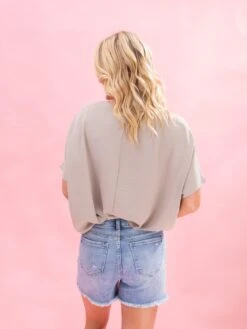 Diva Denim High Rise Fray Hem Short | XS - 3X -Women Clothing Shop cfab85a1732c1939af66101add943d76