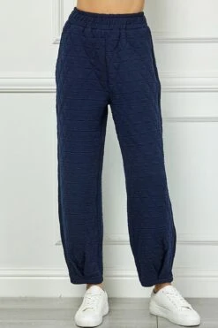 Quilted Long Tucked Pants | S - 3XL See And Be Seen -Women Clothing Shop cfd9377b0d3cab441f739057231f59d1