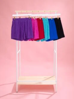 Crinkly Shorts With Pockets By DD Design | S - 3XL Pair W/ Sku61197 -Women Clothing Shop d028b375c604928222b73162aedcbfd2