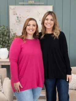 Two Pocket Viscose "Perfect Knit" Tunic Sweater By DD Design | S - 3XL -Women Clothing Shop d0425f90dc01f1a0888f0d1a3e94c793