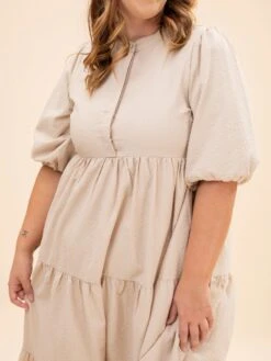 Textured Tiered Midi Dress With Puff Sleeves | S-L 24 Textured Tiered Midi Dress With Puff Sleeves | S-L -Women Clothing Shop d0e215ae25393c48b87275375d3a748b